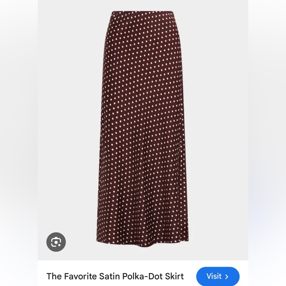 Favorite Daughter Burgundy Polka Dot Skirt